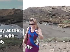 Еден ден во хотел со вистински аматер домаќинка и milf